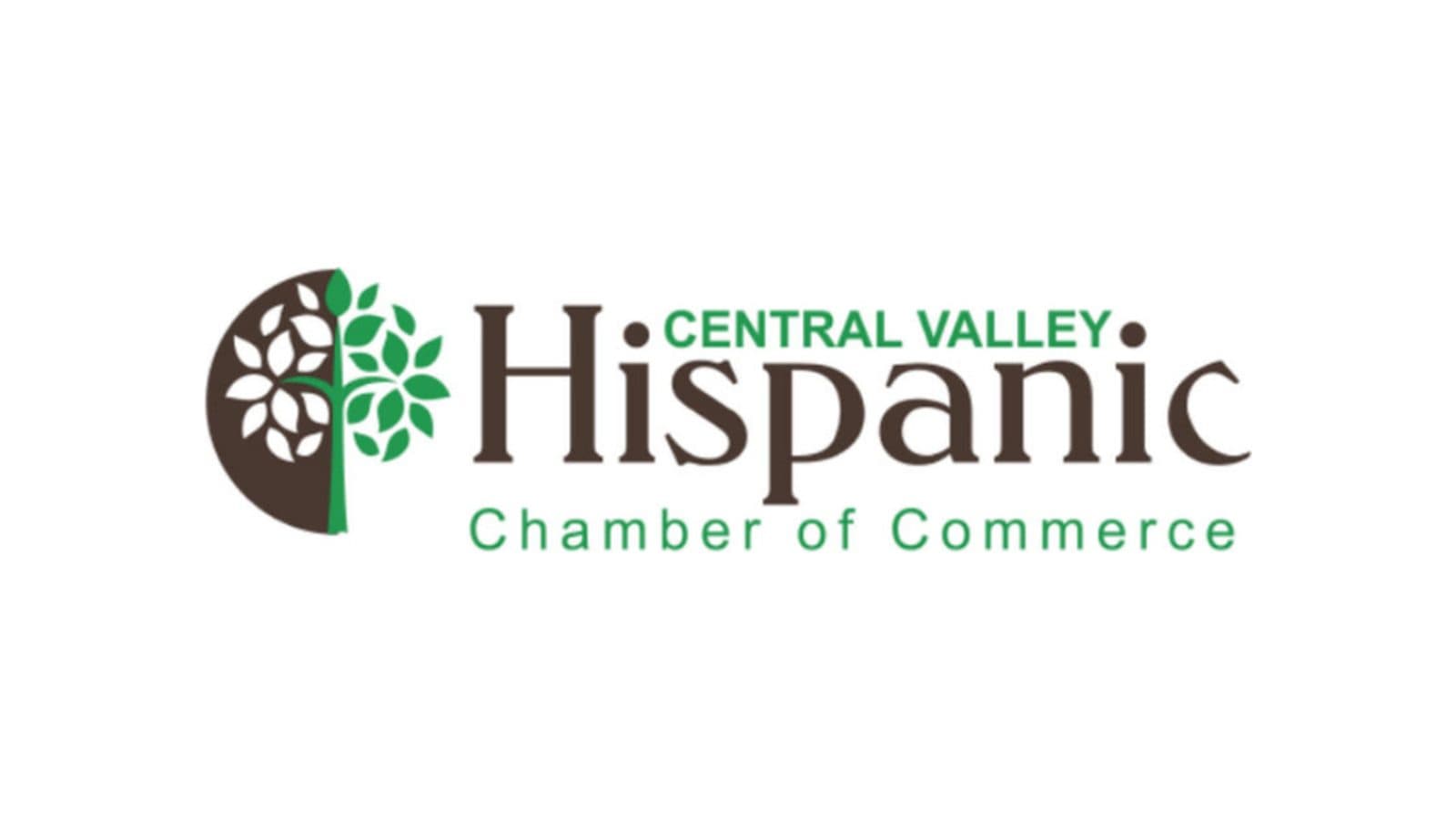 The chamber's logo as shown on the feature — a tree inside a brown half circle, beside the words Central Valley Hispanic Chamber of Commerce.
